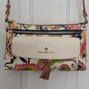 Spartina 449 Greetings Crossbody Shoulder Bag Purse Adjustable Strap